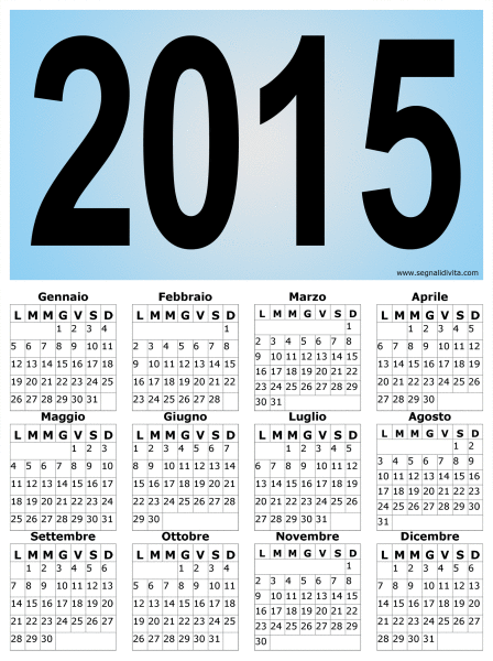 Calendario 2015 grande: 1800 x 2412 pixel