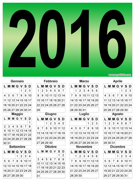 Calendario 2016 medio: 1200 x 1608 pixel