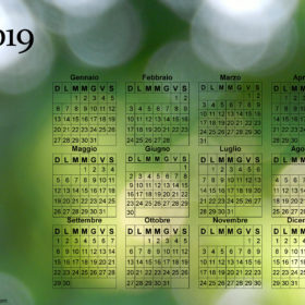 Calendario dei riflessi del 2019
