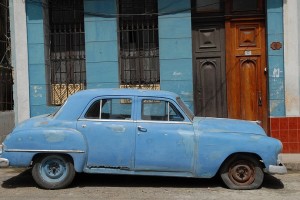 Auto blu - L'Avana :: Cuba