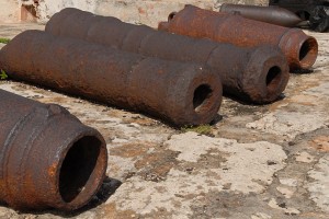 Cannoni del castello - Santiago di Cuba :: Cuba