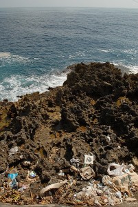 Rifiuti sugli scogli - Baracoa :: Cuba